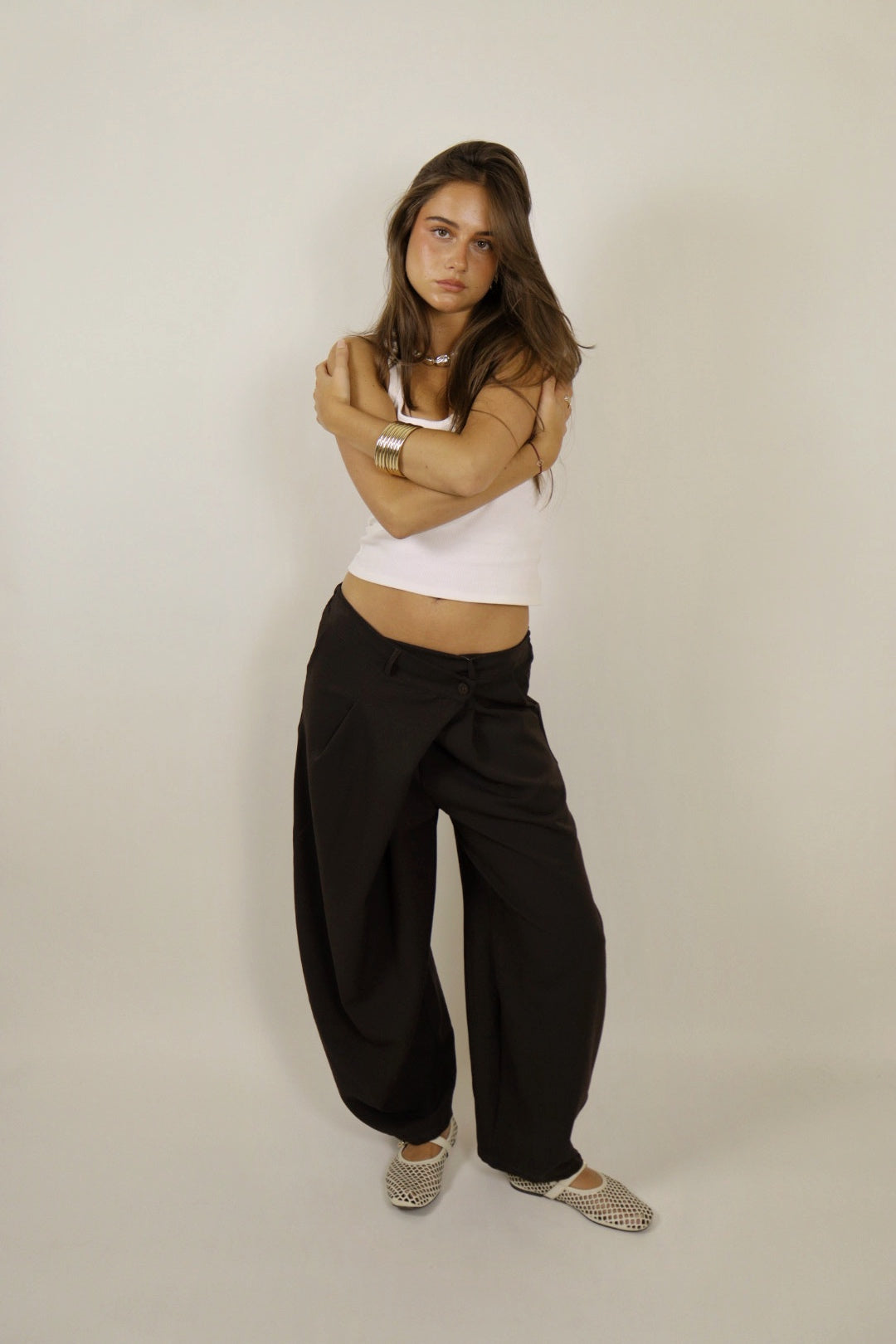 Pantalon HENA Choco
