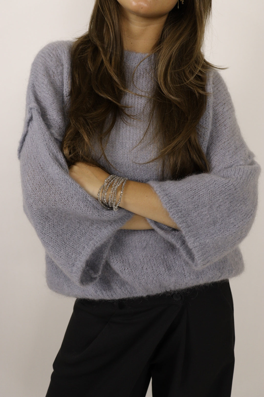 Pull ROMY gris mohair