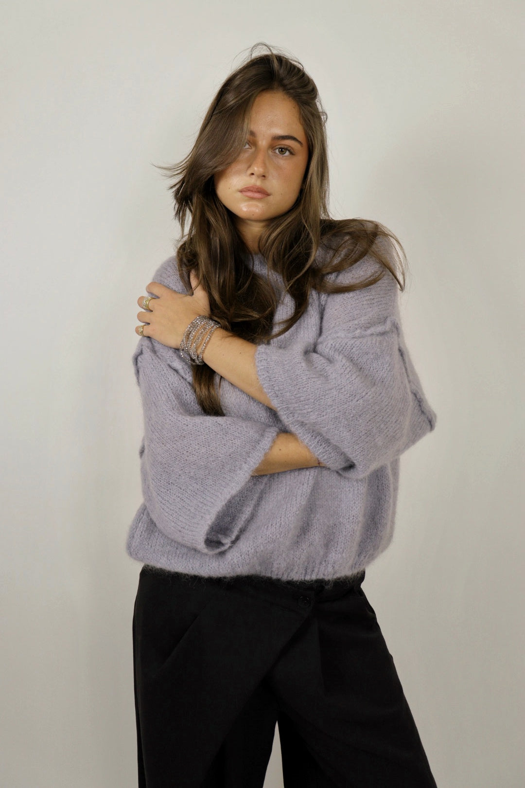 Pull ROMY gris mohair