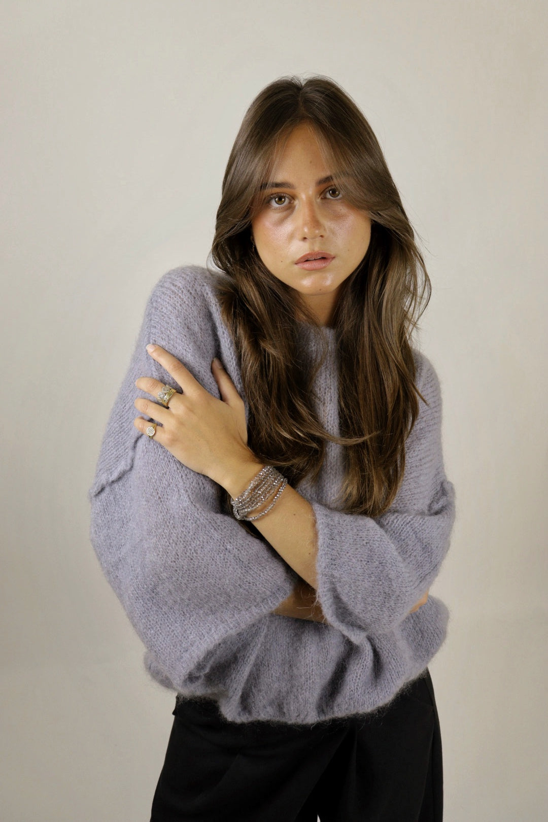 Pull ROMY gris mohair