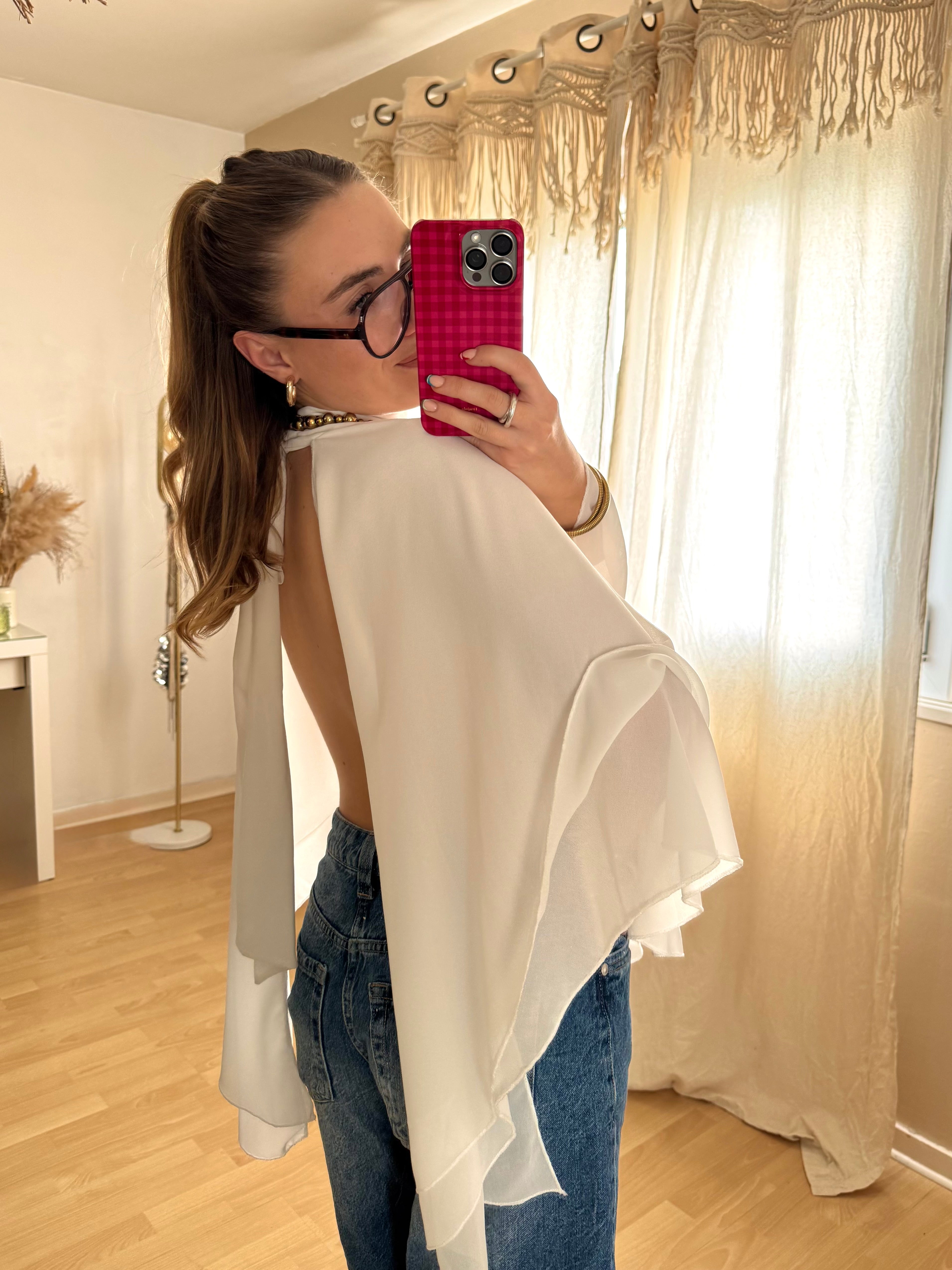 Blouse LOLLY Blanc