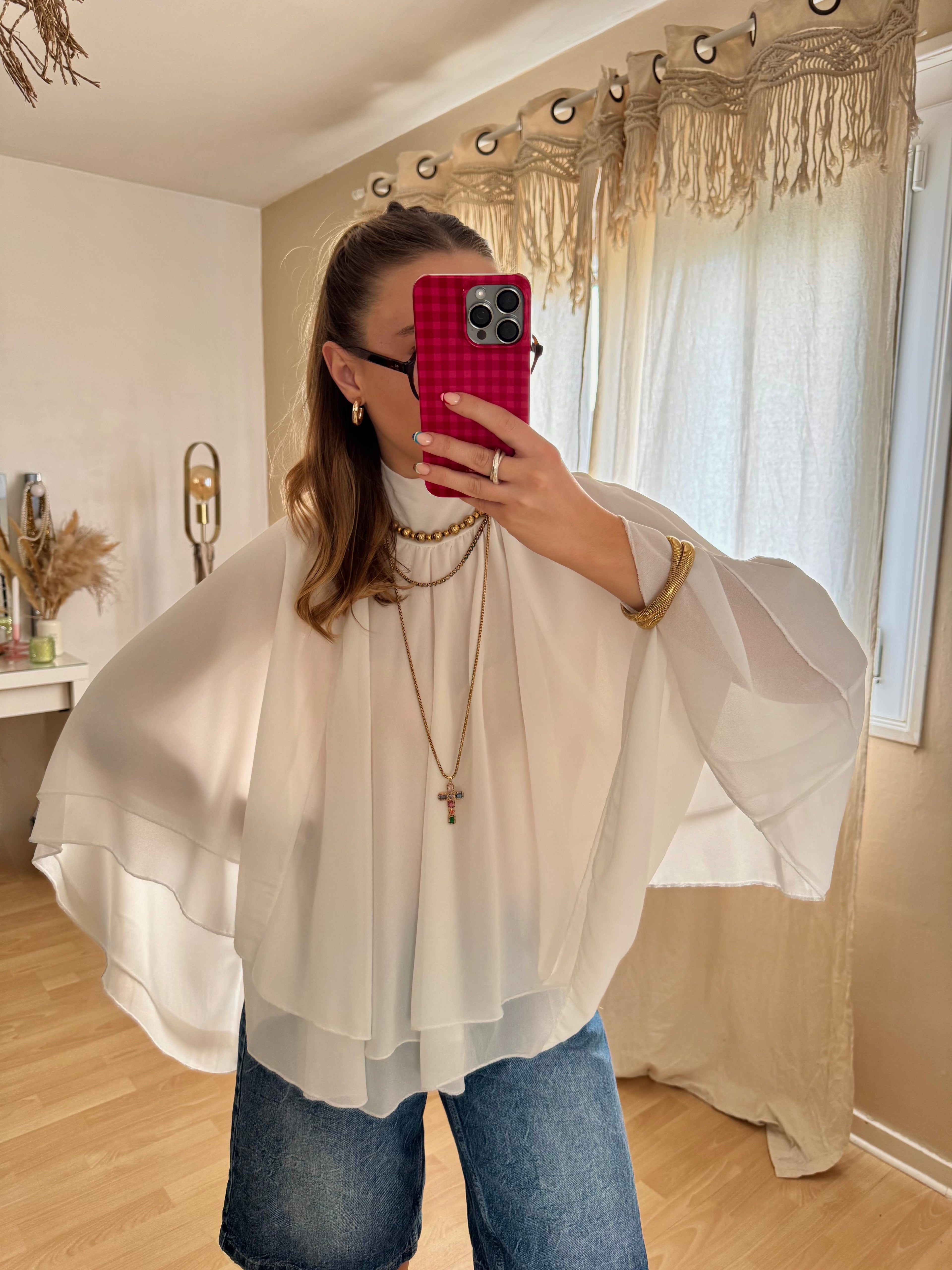 Blouse LOLLY Blanc