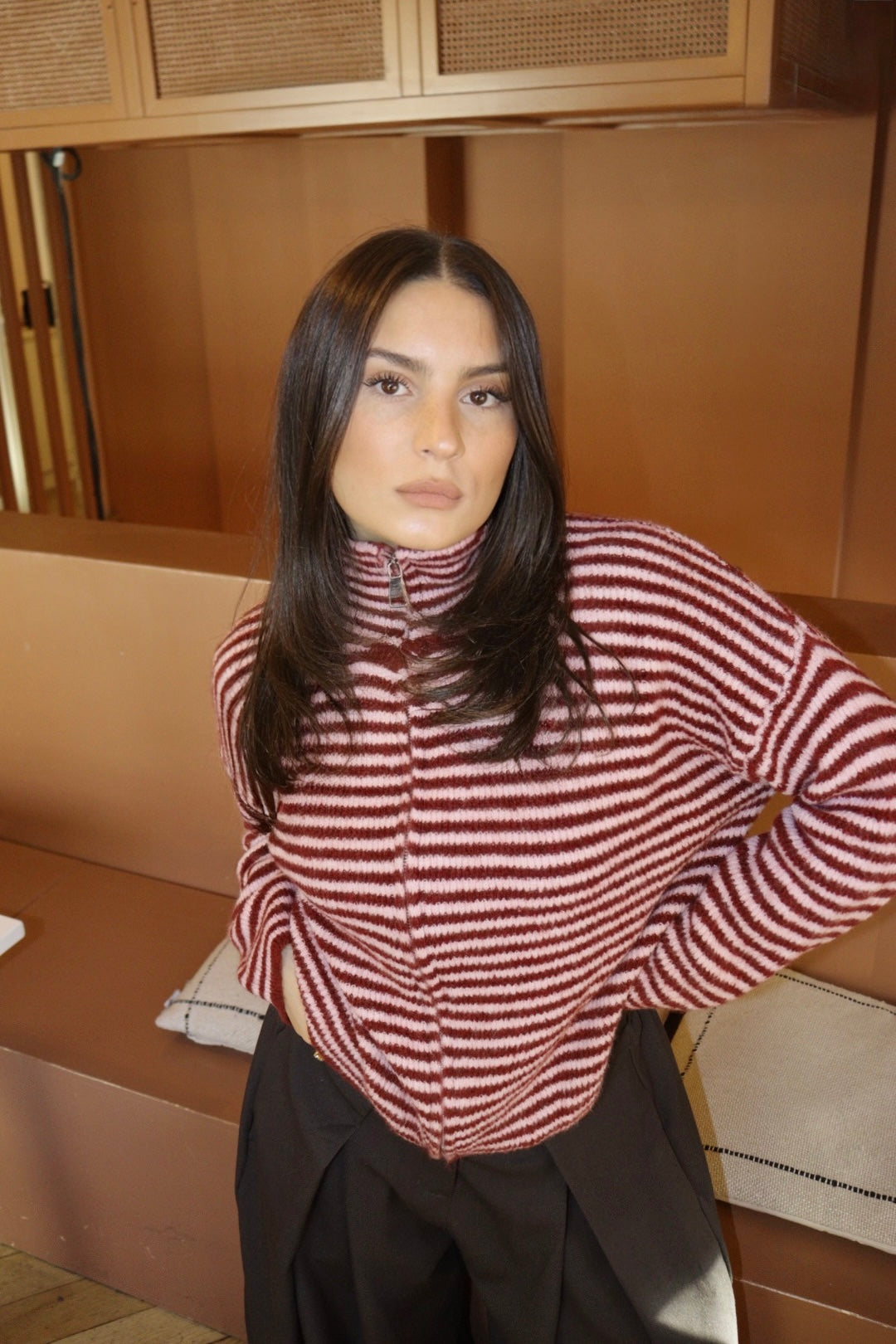 PRÉCOMMANDE Gilet EMA Rose et Bordeaux