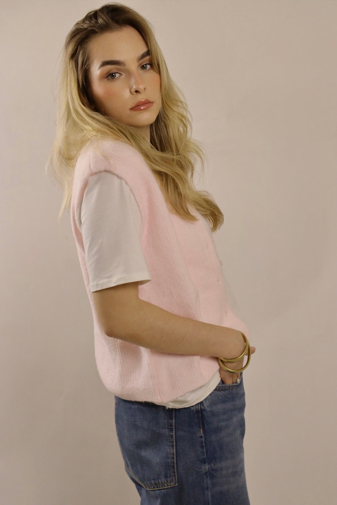 Gilet MARIE Baby rose