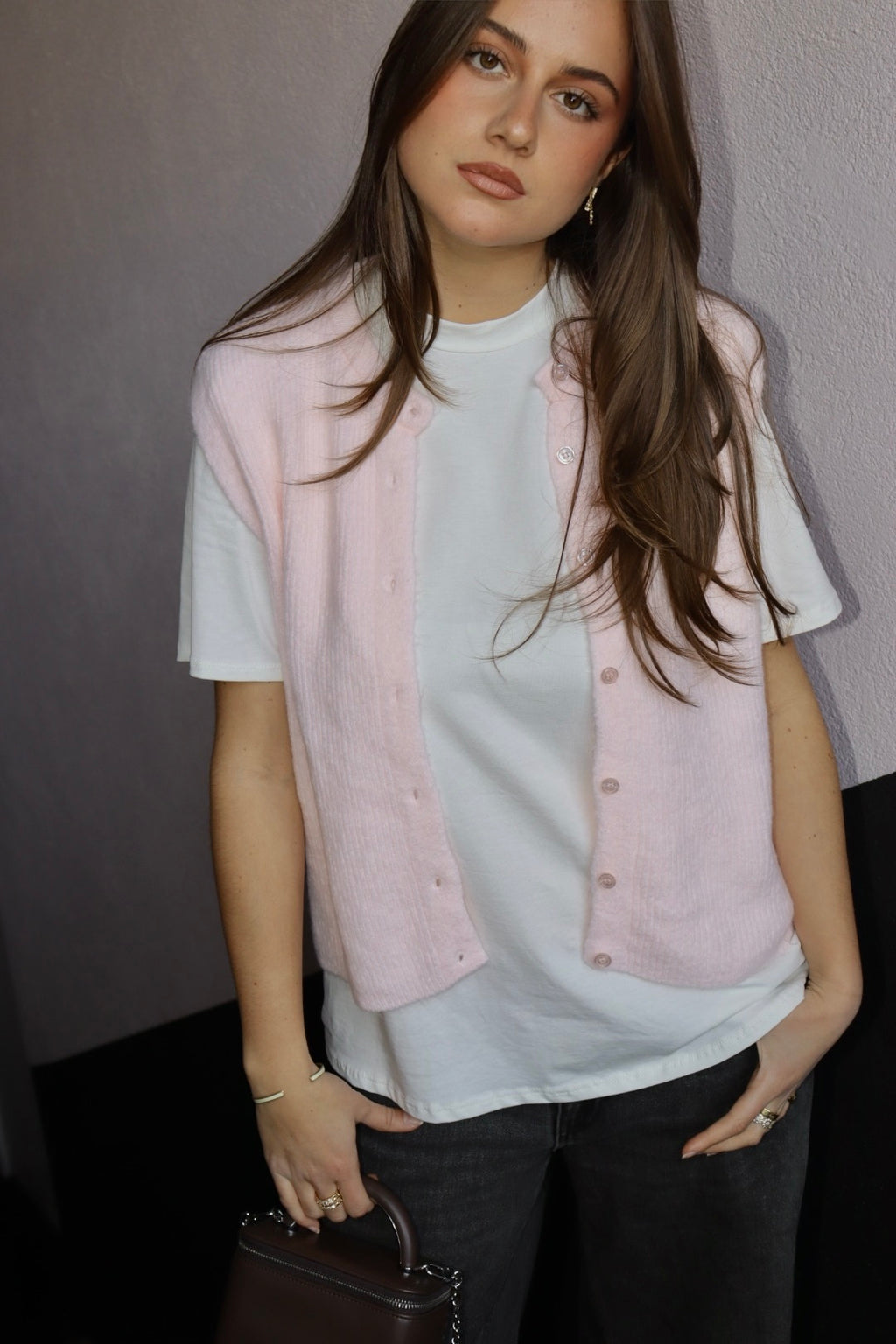 Gilet MARIE Baby rose