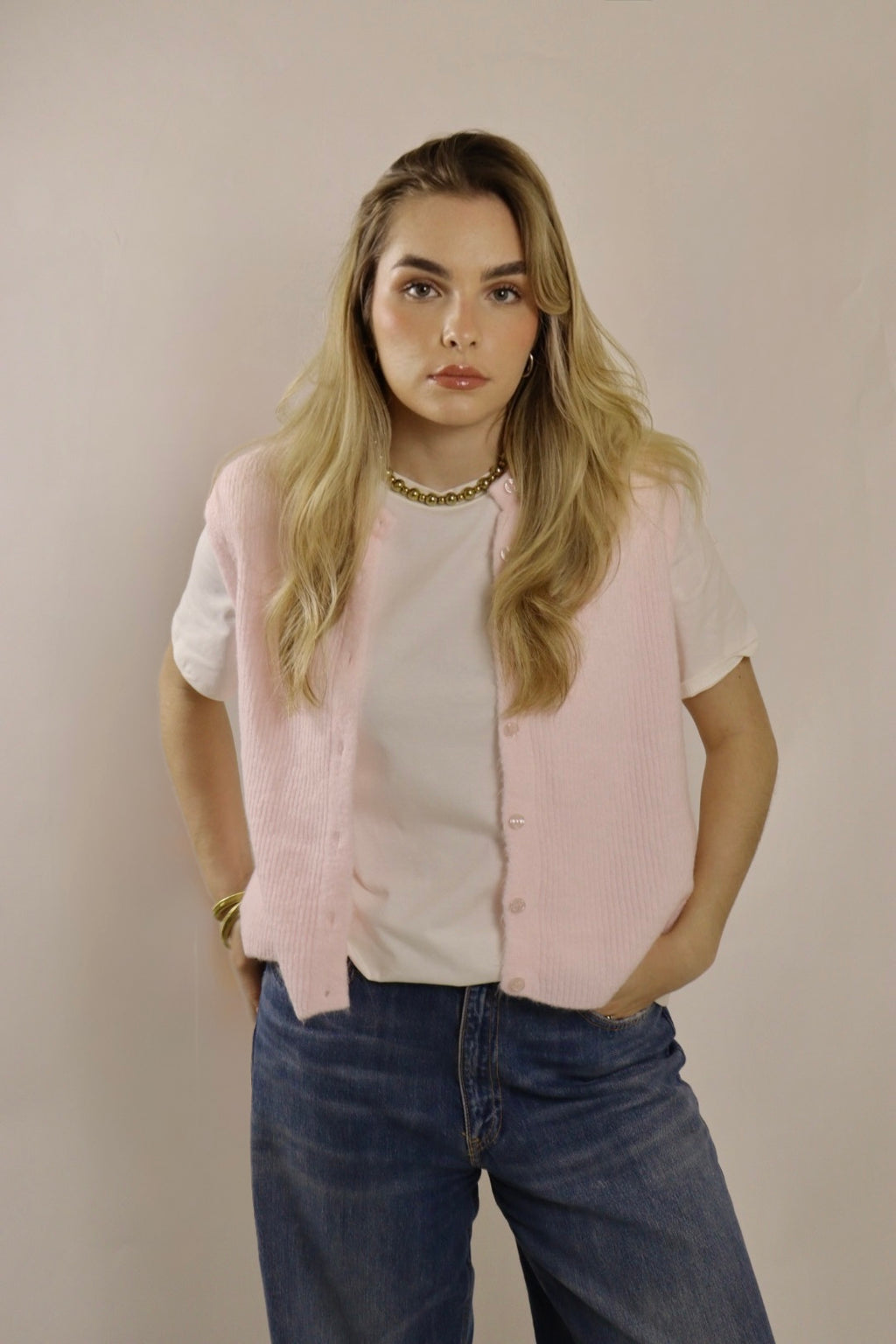 Gilet MARIE Baby rose
