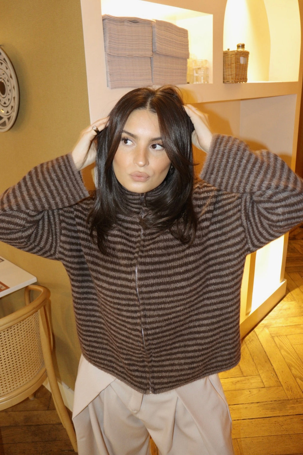 PRÉCOMMANDE Gilet EMA Taupe