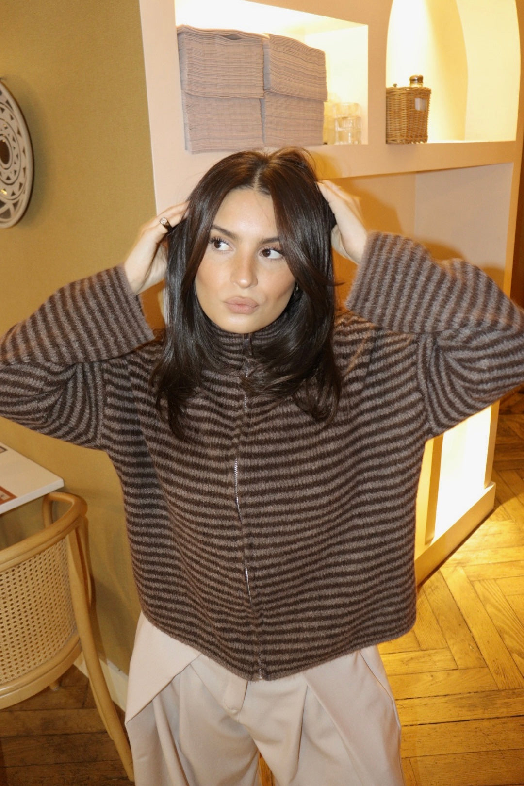 PRÉCOMMANDE Gilet EMA Taupe