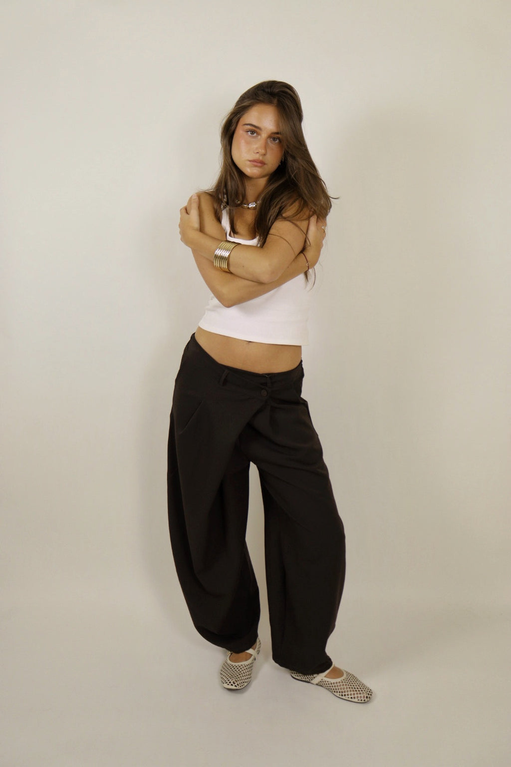 Pantalon HENA Choco