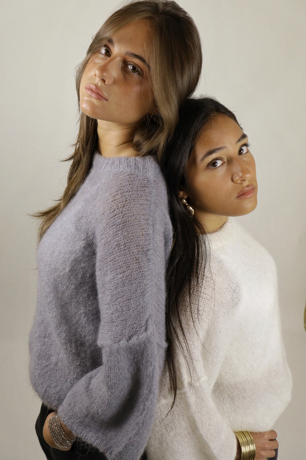 Pull ROMY gris mohair