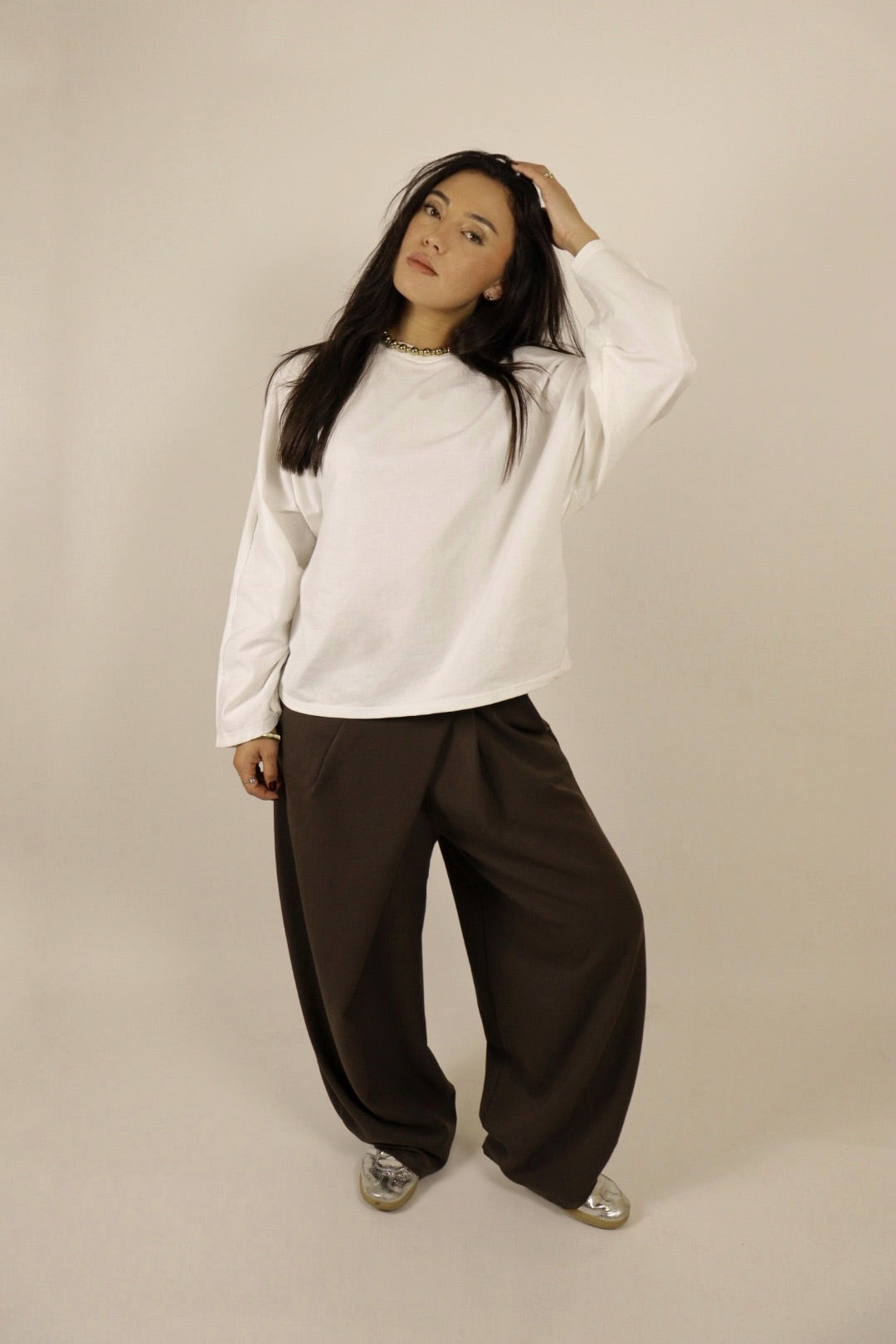 Top EMY à épaulettes Blanc