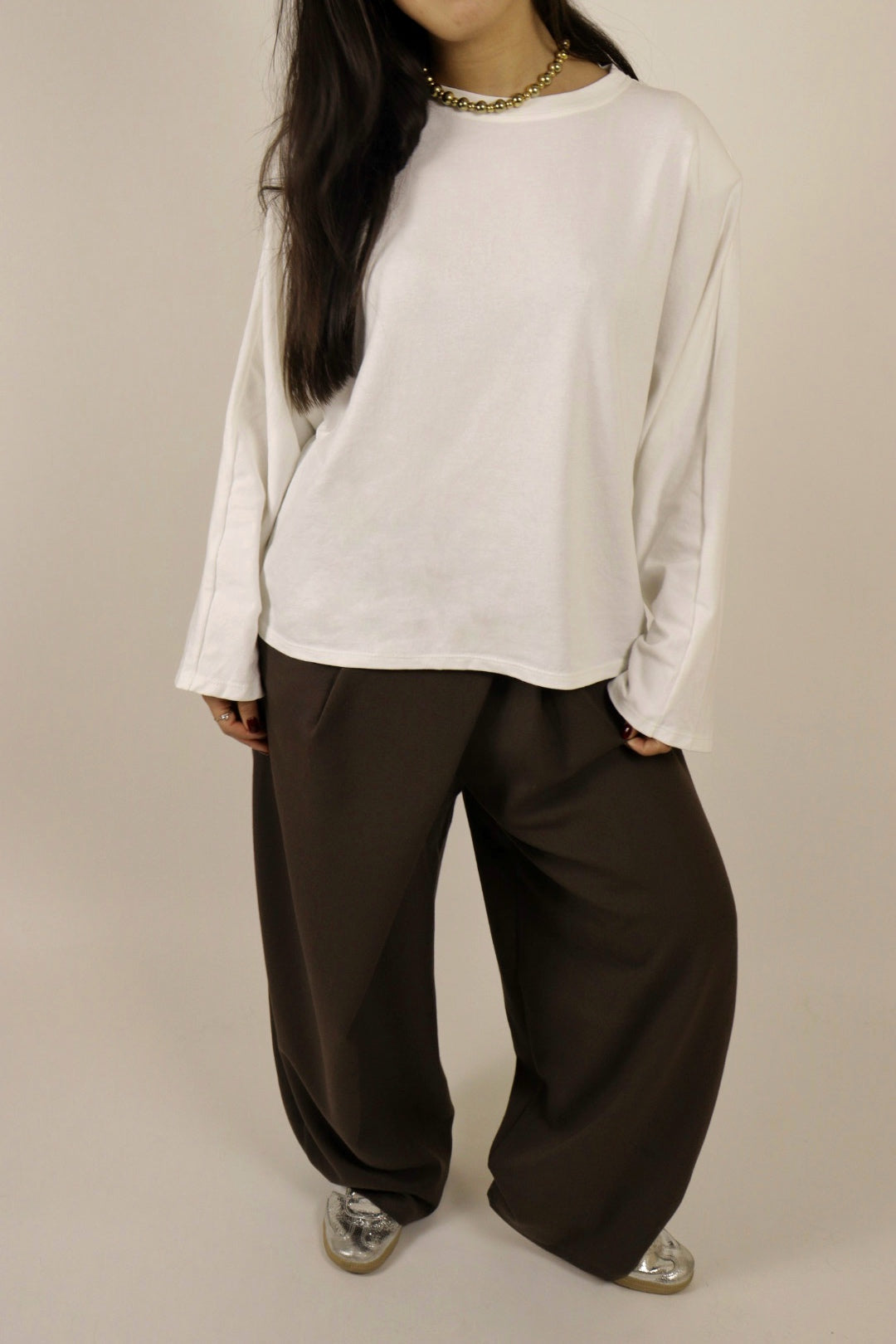 Top EMY à épaulettes Blanc