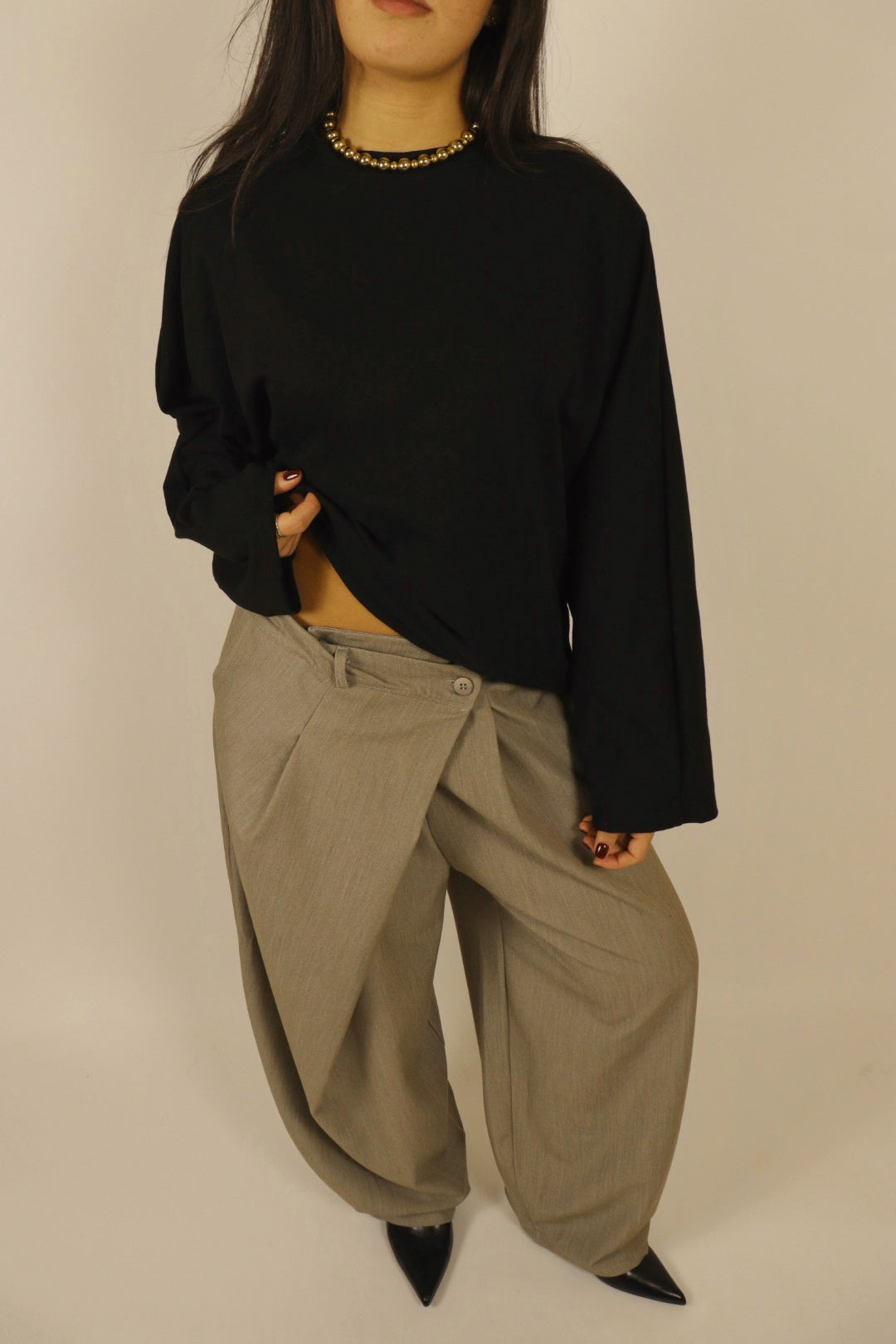 Top EMY à épaulettes Noir