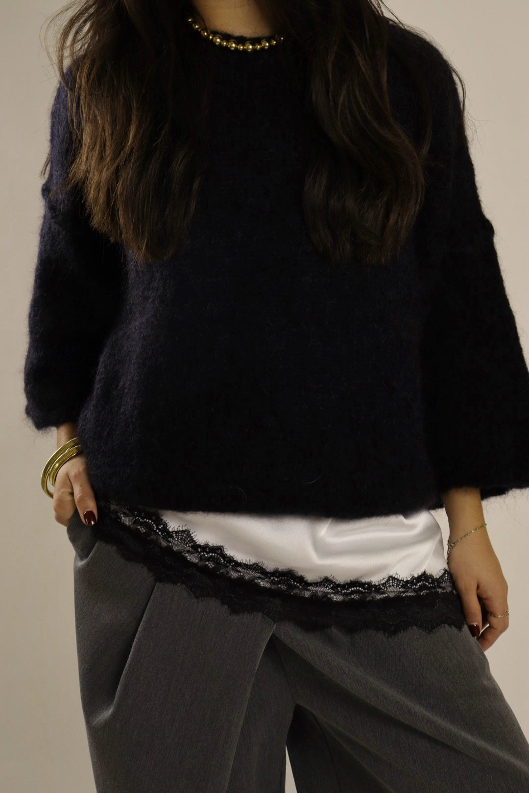 Top MILA Noir et blanc