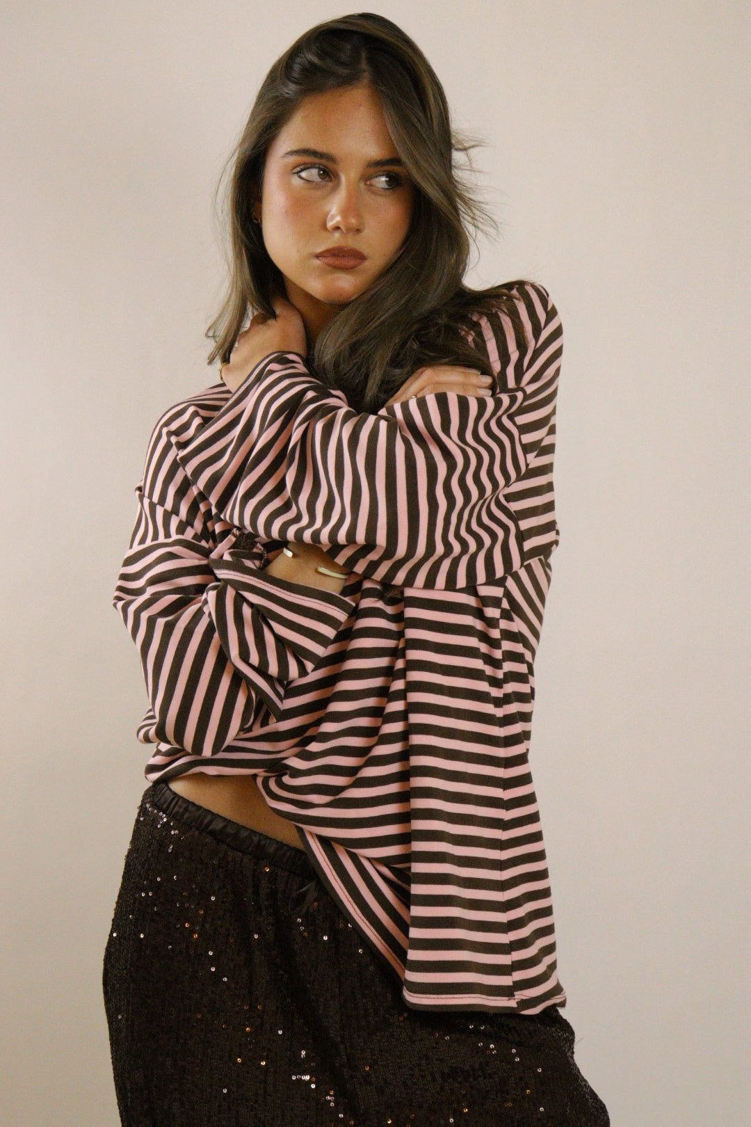 Marinière IZZY Choco et Rose