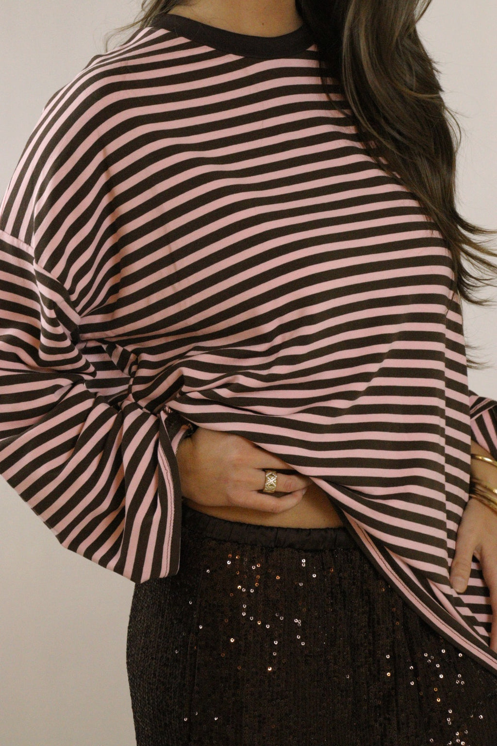 Marinière IZZY Choco et Rose