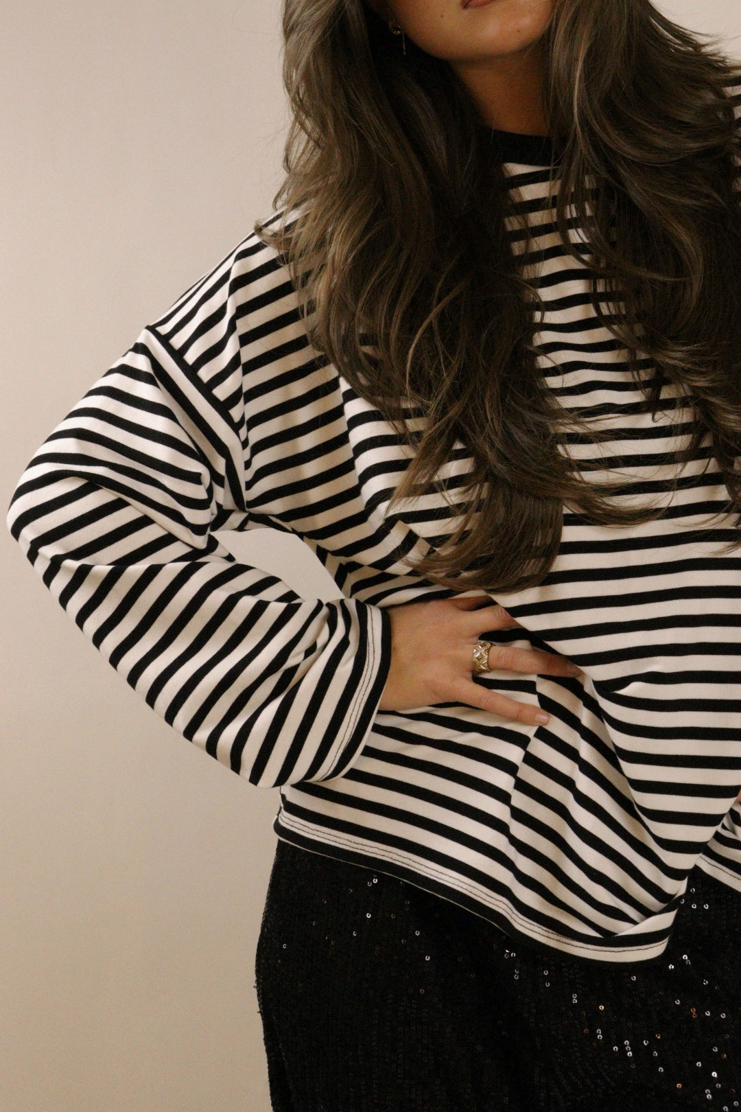 Marinière IZZY Noir et Blanc